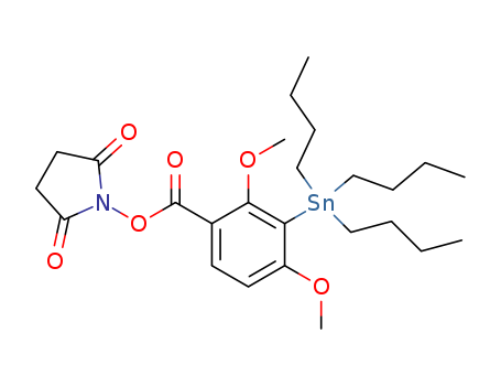 N-succinimidyl-2,4-dimethoxy-3-(tributylstannyl)benzoate