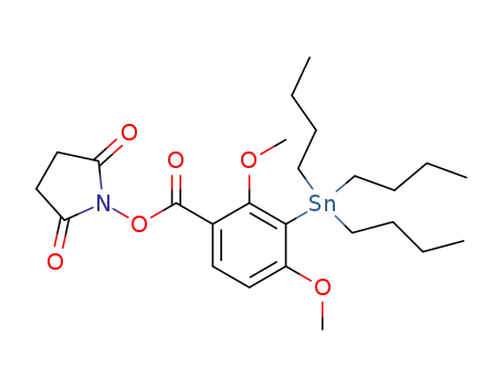 N-숙신이미딜-2,4-디메톡시-3-(트리부틸스타닐)벤조에이트