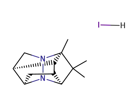 9,10,10-trimethyl-1-azonia-8-azapentacyclo<6.3.0.0<sup>2,6</sup>.0<sup>4,11</sup>.0<sup>5,9</sup>>undecane iodide