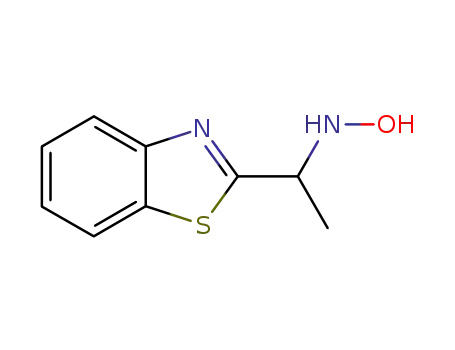 Molecular Structure of 122433-28-7 (2-Benzothiazolemethanamine,N-hydroxy-alpha-methyl-(9CI))