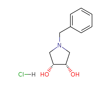 Molecular Structure of 76783-60-3 ((3R,4S)-(-)-1-BENZYL-3,4-PYRROLIDINDIOL)