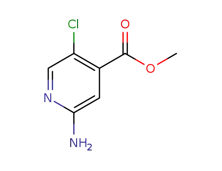 Molecular Structure of 1227002-03-0 (Methyl 2-aMino-5-chloropyridine-4-carboxylate)