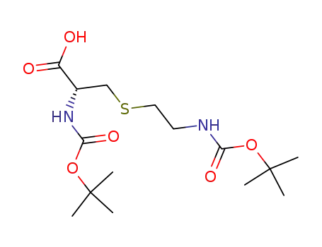 2-<i>tert</i>-butoxycarbonylamino-3-(2-<i>tert</i>-butoxycarbonylamino-ethylsulfanyl)-propionic acid