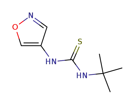 N-(tert-butyl)-N'-(isoxazol-4-yl)thioharnstoff