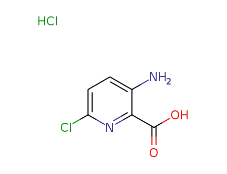 Molecular Structure of 1112213-20-3 (3-AMino-6-chloropyridine-2-carboxylic acid hydrochloride)