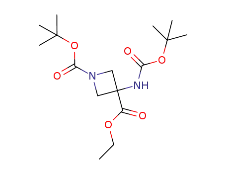 1-Boc-3-ethoxycarbonyl-3-(Boc-amino)azetidine