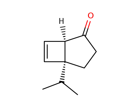 Molecular Structure of 110087-09-7 (Bicyclo[3.2.0]hept-6-en-2-one, 5-(1-methylethyl)- (9CI))