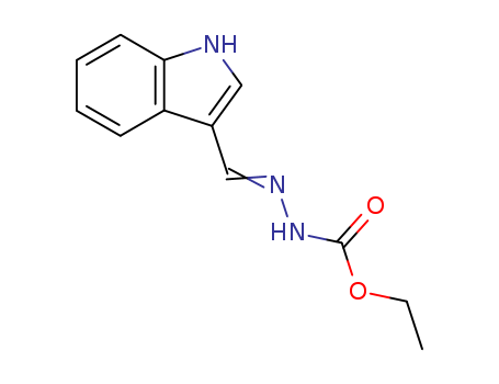 Hydrazinecarboxylic acid, 2-(1H-indol-3-ylmethylene)-,ethyl ester