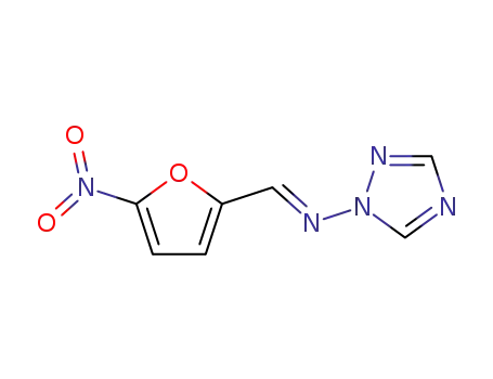 Molecular Structure of 111041-97-5 (1-(((5-nitro-2-furyl)methylene)amino)-1,2,4-triazole)