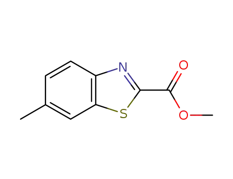 Molecular Structure of 1236115-18-6 (6-methyl-benzothiazole-2-carboxylic acid methyl ester)