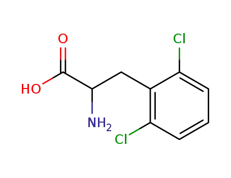 Molecular Structure of 111119-37-0 (L-2,6-Dichlorophenylalanine)
