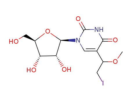 URIDINE,5-(2-IODO-1-METHOXYETHYL)-, (S)- (9CI)