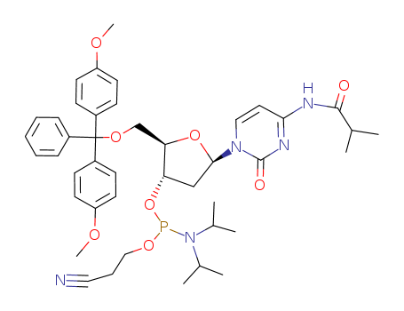 N-[1-[(2S,4R,5S)-5-[[Bis(4-methoxyphenyl)-phenylmethoxy]methyl]-4-[2-cyanoethoxy-[di(propan-2-yl)amino]phosphanyl]oxyoxolan-2-yl]-2-oxopyrimidin-4-yl]-2-methylpropanamide