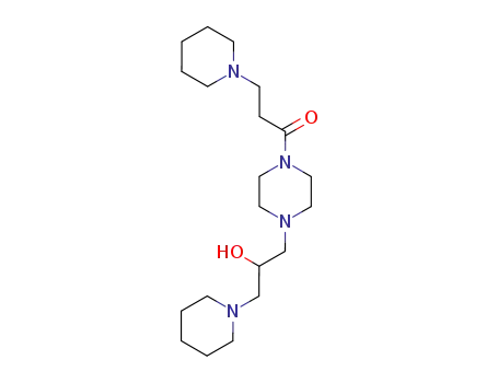 Molecular Structure of 110187-52-5 (1-piperidin-1-yl-3-[4-(3-piperidin-1-ylpropanoyl)piperazin-1-yl]propan-2-ol)