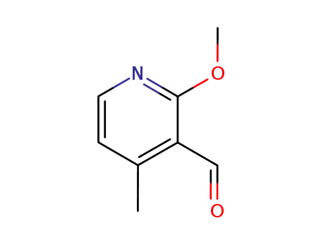Molecular Structure of 123506-68-3 (3-Pyridinecarboxaldehyde, 2-methoxy-4-methyl- (9CI))