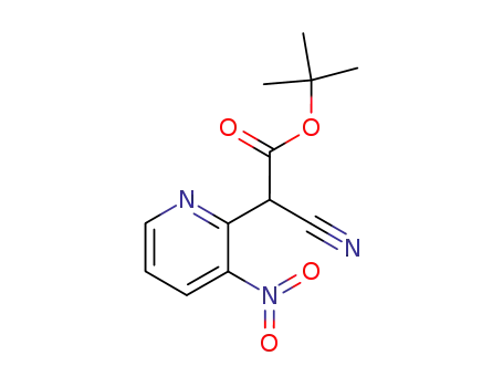 t-부틸 2-시아노-2-(3-니트로피리딘-2-일)아세테이트