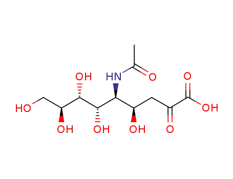 (2S,4S,5R,6R)-5-acetamido-2,4-dihydroxy-6-(1,2,3-trihydroxypropyl)tetrahydropyran-2-carboxylic acid