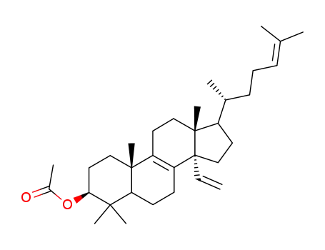 Acetic acid (3S,10S,13R,14S)-17-((R)-1,5-dimethyl-hex-4-enyl)-4,4,10,13-tetramethyl-14-vinyl-2,3,4,5,6,7,10,11,12,13,14,15,16,17-tetradecahydro-1H-cyclopenta[a]phenanthren-3-yl ester