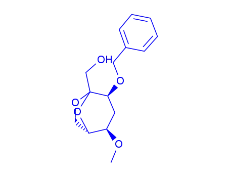 .beta.-L-ribo-2-Heptulopyranose, 2,7-anhydro-4-deoxy-5-O-methyl-3-O-(phenylmethyl)-