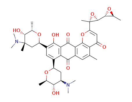 10-[4-(dimethylamino)-5-hydroxy-4,6-dimethyloxan-2-yl]-8-[4-(dimethylamino)-5-hydroxy-6-methyloxan-2-yl]-11-hydroxy-5-methyl-2-[2-methyl-3-(3-methyloxiran-2-yl)oxiran-2-yl]naphtho[3,2-h]chromene-4,7,1