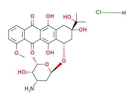 Molecular Structure of 111248-05-6 (13-methyl-13-dihydro-4-demethoxydaunorubicin)