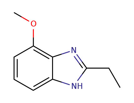 Molecular Structure of 114224-42-9 (Benzimidazole, 2-ethyl-4(or 7)-methoxy- (6CI))