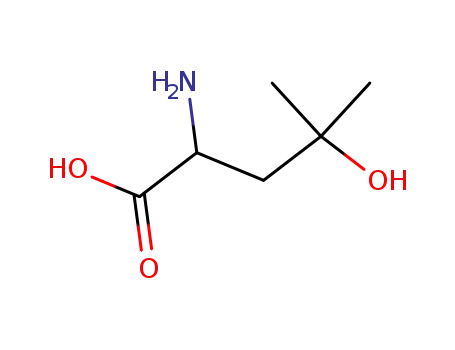Molecular Structure of 104302-37-6 (2-amino-4-hydroxy-4-methylpentanoic acid)