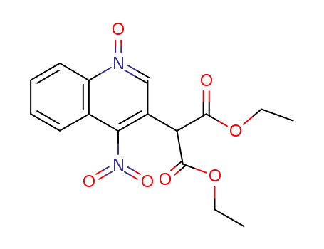 Molecular Structure of 1100-20-5 (3-[2-ethoxy-1-(ethoxycarbonyl)-2-oxoethyl]-4-nitro-1-oxo-1,8a-dihydroquinolinium)