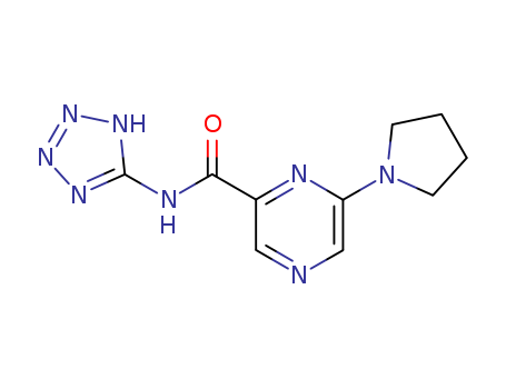 6-(pyrrolidin-1-yl)-N-(2H-tetrazol-5-yl)pyrazine-2-carboxamide