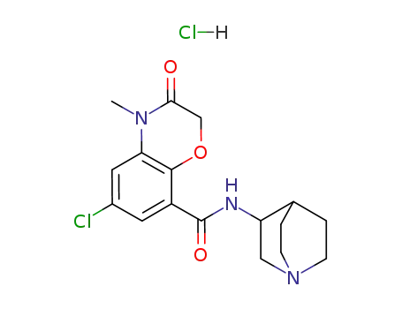 N-(キヌクリジン-3-イル)-6-クロロ-3,4-ジヒドロ-4-メチル-3-オキソ-2H-1,4-ベンゾオキサジン-8-カルボアミド?塩酸塩