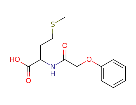 Molecular Structure of 123529-85-1 (4-(METHYLTHIO)-2-[(PHENOXYACETYL)AMINO]BUTANOIC ACID)