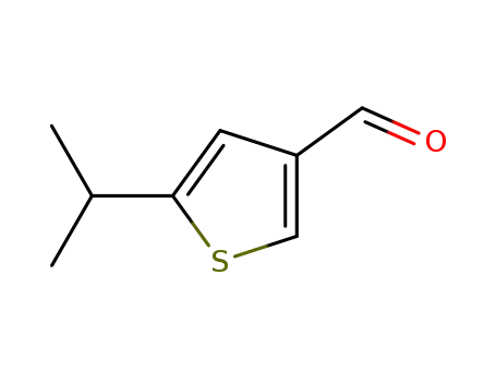 3-티오펜카르복스알데히드, 5-(1-메틸에틸)-(9CI)