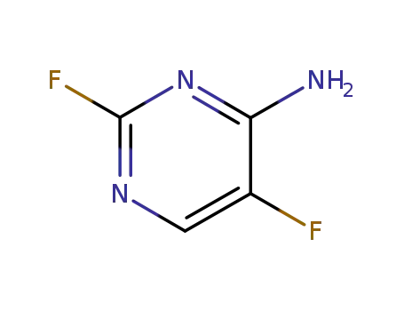 Molecular Structure of 123038-79-9 (4-Pyrimidinamine, 2,5-difluoro- (9CI))