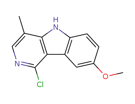 1-chloro-8-methoxy-4-methyl-5H-pyrido[4,3-b]-indole