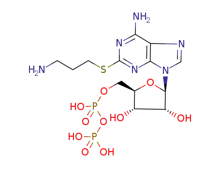 Molecular Structure of 110224-45-8 (2-((3-aminopropyl)thio)adenosine 5'-diphosphate)