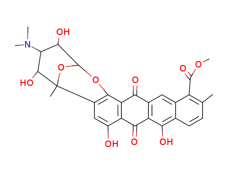 (2R)-4α-(Dimethylamino)-3,4,5,6,9,16-hexahydro-3β,5β,8,10-tetrahydroxy-6,13-dimethyl-9,16-dioxo-2α,6α-epoxy-2H-naphthaceno[1,2-b]oxocin-14-carboxylic acid methyl ester