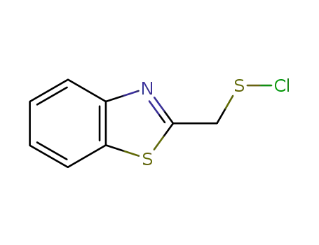 Molecular Structure of 110704-30-8 (2-Benzothiazolemethanesulfenylchloride(9CI))