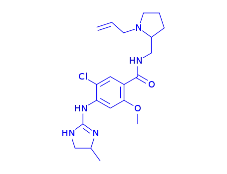 Benzamide, 5-chloro-4-((4,5-dihydro-4-methyl-1H-imidazol-2-yl)amino)-2-methoxy-N-((1-(2-propenyl)-2-pyrrolidinyl)methyl)-