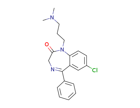1,3-Dihydro-7-chloro-1-[3-(dimethylamino)propyl]-5-phenyl-2H-1,4-benzodiazepin-2-one