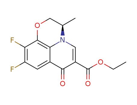 ETHYL (R)-9,10-DIFLUORO-3-METHYL-7-OXO-2,3-DIHYDRO-7H-[1,4]OXAZINO[2,3,4-IJ]QUINOLINE- 6-CARBOXYLATE