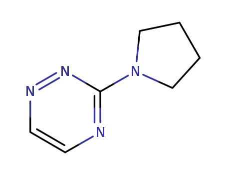 1,2,4-TRIAZINE,3-(PYRROLIDIN-1-YL)-
