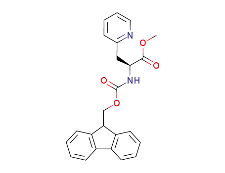 Molecular Structure of 625096-08-4 ((2S)-(N-fluorenylmethoxycarbonylamino)-3-(pyrid-2'-yl)propionic acid methyl ester)