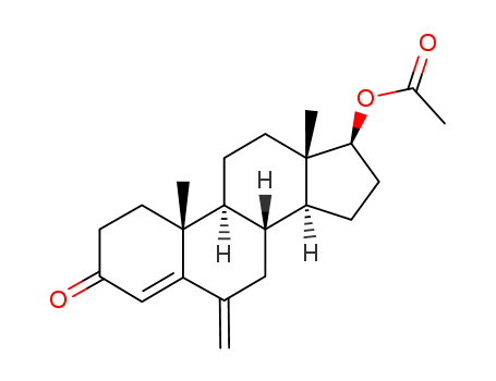 Androst-4-en-3-one,17-(acetyloxy)-6-methylene-, (17b)- cas  1100-17-0