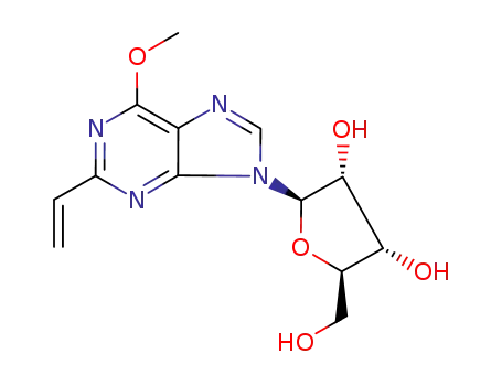 (2R,3S,4R,5R)-2-Hydroxymethyl-5-(6-methoxy-2-vinyl-purin-9-yl)-tetrahydro-furan-3,4-diol