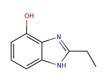Molecular Structure of 110392-78-4 (4(Or7)-Benzimidazolol,2-ethyl-(6CI))