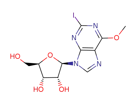 2-iodo-6-methoxy-9-(β-D-ribofuranosyl)purine