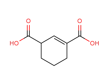 Molecular Structure of 109940-58-1 (1-Cyclohexene-1,3-dicarboxylic acid (6CI,9CI))
