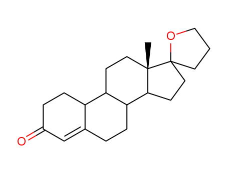 Molecular Structure of 1235-13-8 ((17R)-4',5'-Dihydrospiro[estr-4-ene-17,2'(3'H)-furan]-3-one)