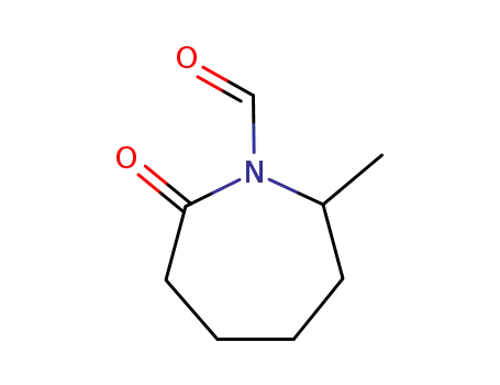 Molecular Structure of 110967-09-4 (1H-Azepine-1-carboxaldehyde, hexahydro-2-methyl-7-oxo- (9CI))