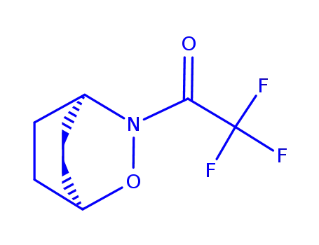 Molecular Structure of 110590-00-6 (2-Oxa-3-azabicyclo[2.2.2]octane, 3-(trifluoroacetyl)- (9CI))
